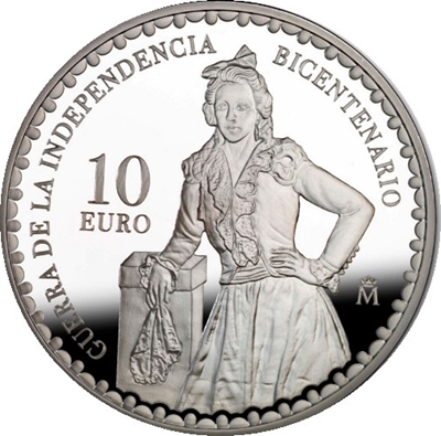 Foto de 2008 BIC.GUERRA INDEPENDENCIA 10 EUROS M.MALASAÑA