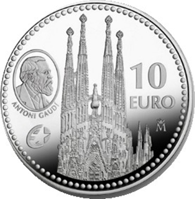 Foto de 2010 GAUDI 10 EUROS PLATA Programa Europa