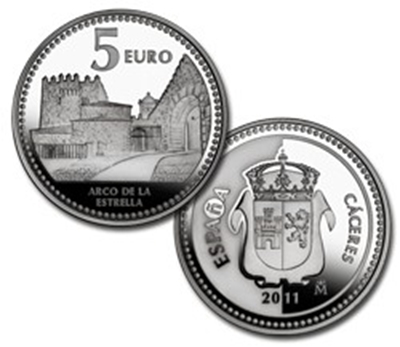 Foto de 2011 CAPITALES 5 EUROS CACERES