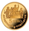 Foto de 2013 75 Aniversario de S.M. REY 5 EUROS Plata recubuerta de Oro