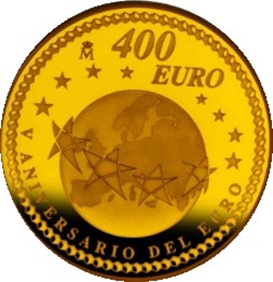 Foto de 2007 V ANV.EURO 400 EUROS ORO MAPA EUROP