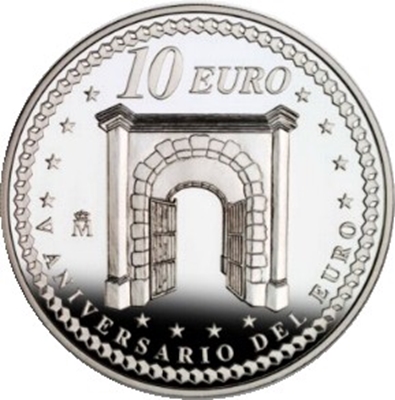 Foto de 2007 V ANIV.EURO 10 EUROS PORTICO AG