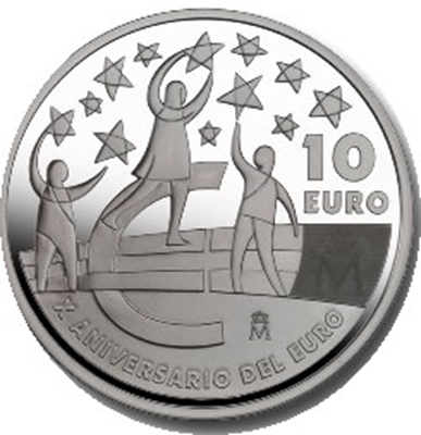 Foto de 2012 X Aniv. EURO 10 EUROS PLATA