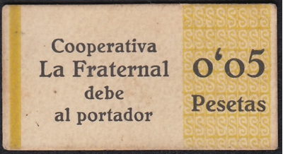 Foto de S/F COOP. LA FRATERNAL 0.05PTAS. Ord.Cat.3
