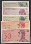 Foto de 1964 INDONESIA LOTE 5 BILLETES. Ord.Cat.57