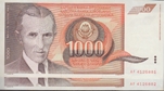 Foto de 1990 YUGOSLAVIA 1.000 DINARA. Ord.Cat.111