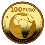 Foto de 2009 COPA FIFA SUDAFRICA 100 EUROS ORO