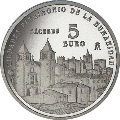 Foto de 2014 CIUDADES PATRIMONIO CACERES 5 EUROS