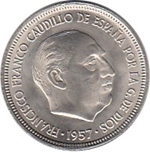 Foto de 1957*65 EE 5 PESETAS