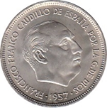 Foto de 1957*64 25 PESETAS