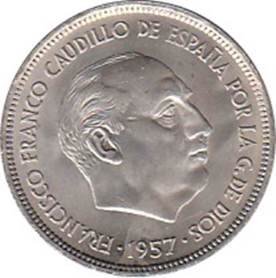 Foto de 1957*64 25 PESETAS