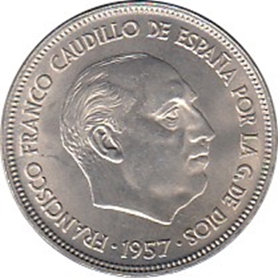 Foto de 1957*65 ESPAÑA 25 PESETAS