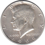 Foto de 1966-F USA 1/2 DOLAR KENNEDY