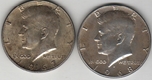 Foto de 1967 y 1968 EEUU 1/2 DOLAR KENNEDY