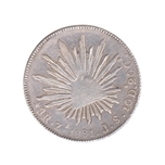 Foto de 1881 MEXICO 8 REALES ZACATECAS GORRA LIBERTAD