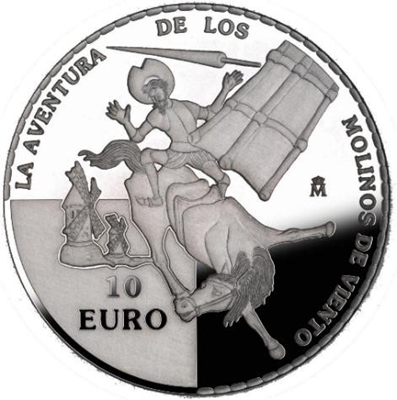 Foto de 2005 QUIJOTE 10 EUROS MOLINOS VIENTO