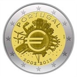 Foto de 2012 PORTUGAL 2 EUROS X Ani. EURO