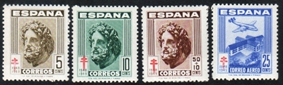 Foto de 1948 PRO TUBERCULOSOS 4 valores.