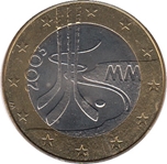 Foto de 2003 FINLANDIA 5 EUROS  BIMETALICA