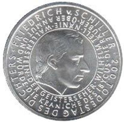 Foto de 2005-G ALEMANIA 10 EUROS SCHILLER F.