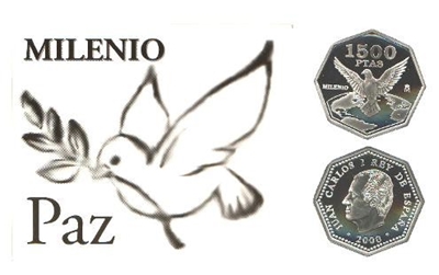 Foto de 2000 ESPAÑA 1500Ptas PALOMA-MILENIO