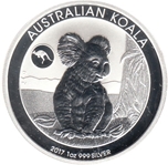 Foto de 2017 AUSTRALIA 1$ - 1 Oz KOALA MARCA CANGURO