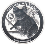 Foto de 2018 AUSTRALIA 1$ - 1 Oz KOALA MARCA PERRO