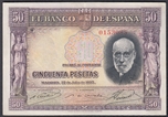 Foto de 1935/07/22 II REP 50 PTAS S.RAMON Y CAJAL. Ord.Cat.17