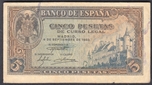 Foto de 1940/09/04 EE 5 PTAS ALCAZAR SEGOVIA C/SERIE. Ord.Cat.33