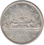 Foto de 1966 CANADA 1 DOLAR CANOA
