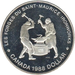 Foto de 1988 CANADA 1$ P PROOF FORGES