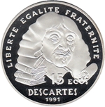 Foto de 1991 FRANCIA 15 ECU P DESCARTES