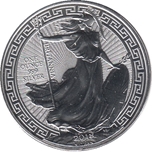 Foto de 2018 GRAN BRETAÑA 2 LIBRAS - 1 Oz BRITANIA  - borde oriental