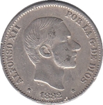 Foto de 1882 AL.XII 50 CENTAVOS DE PESO MANILA