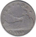 Foto de 1869*69 GOB.PROV. 50 CENTIMOS SNM