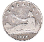 Foto de 1869*69 GOB.PROV. 50 CENTIMOS SNM. Ord.Cat.1