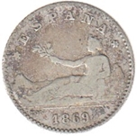 Foto de 1869*69 GOB.PROV. 50 CENTIMOS SNM. Ord.Cat.2