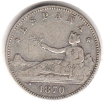 Foto de 1870*18-70 GOB.PROV. 1 PESETA SN M. Ord.Cat.5