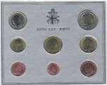 Foto de 2003 VATICANO EUROS SET 8p FDC