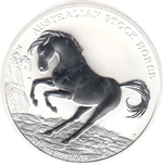 Foto de 2017 AUSTRALIA 1$ - 1 Oz CABALLO de GANADO