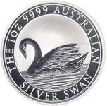 Foto de 2017 AUSTRALIA 1$ - 1 Oz CISNE de PLATA