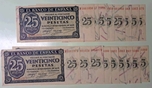 Foto de 1936/11/21 EE 25 PTAS BURGOS Lote 17 billetes. Ord.Cat.17