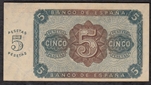 Foto de 1938/08/10 BURGOS 5 PTAS CON SERIE. Ord.Cat.21