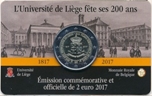 Foto de 2017 BELGICA 2 EUROS UNIVERSIDAD LIEJA