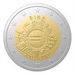 Foto de 2012 IRLANDA 2 EUROS X Aniv. CIRCULACION EURO