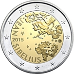 Foto de 2015 FINLANDIA 2 EUROS JEAN SIBELIUS