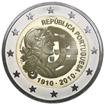 Foto de 2010 PORTUGAL 2 EUROS CENT. REPUBLICA