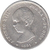 Foto de 1891*--91 ALF.XIII 1 PTA. PGM. Ord.Cat.61