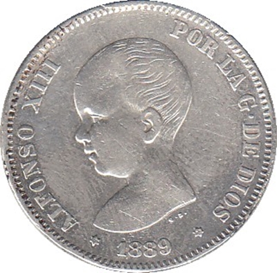 Foto de 1889*188- AL.XIII 2 PESETAS MP M. Ord.Cat.72