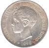Foto de 1898*18-98 AL.XIII 5 PESETAS SG V. Ord.Cat.102